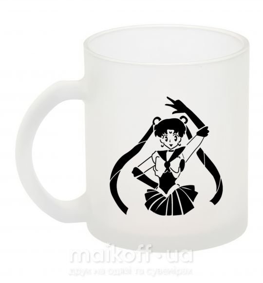 Чашка скляна Sailor Moon black Фроузен фото