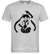 Мужская футболка Sailor Moon black Серый фото