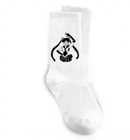 Носки Sailor Moon половинки Белый фото