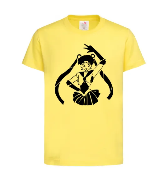Дитяча футболка Sailor Moon black Лимонний фото