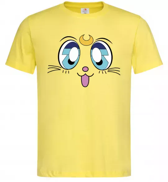 Чоловіча футболка Cat Moon Лимонний фото