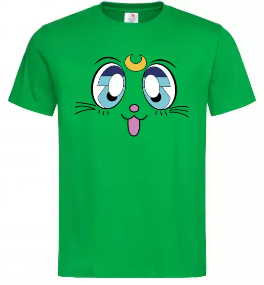 Чоловіча футболка Cat Moon Зелений фото