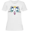 Жіноча футболка Cat Moon Білий Жіноча футболка Cat Moon Білий фото