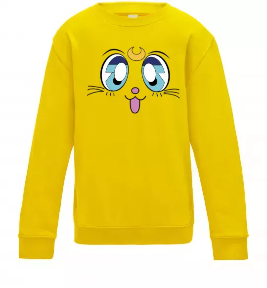 Детский Свитшот Cat Moon Солнечно желтый фото