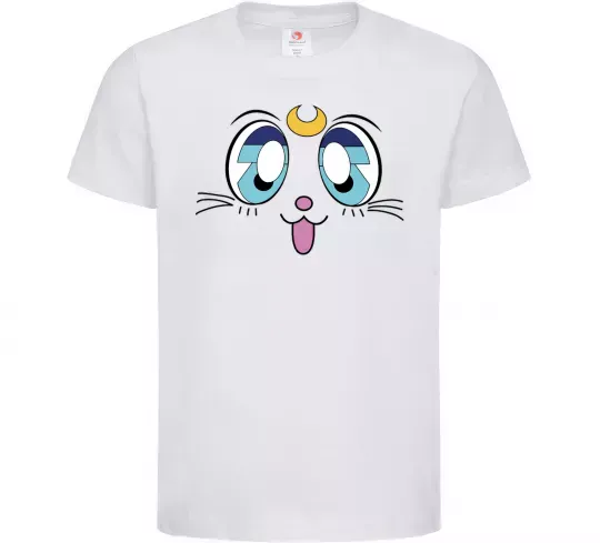 Детская футболка Cat Moon Белый фото