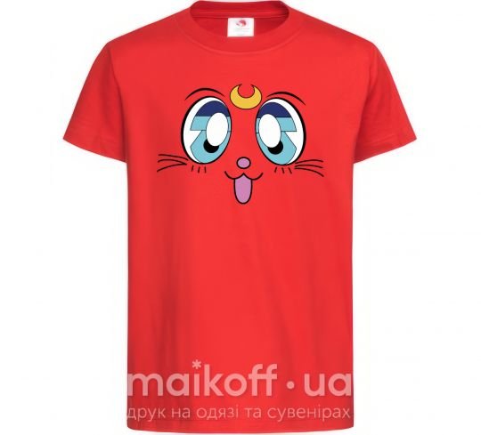 Детская футболка Cat Moon Красный фото