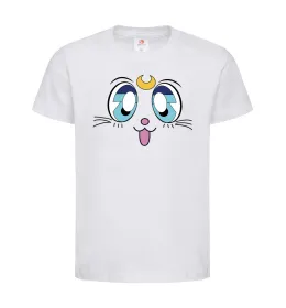 Детская футболка Cat Moon Белый фото