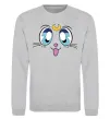 Світшот Cat Moon Сірий меланж Світшот Cat Moon Сірий меланж фото