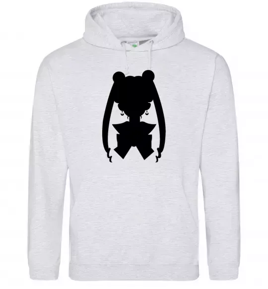 Чоловіча толстовка (худі) Sailor Moon shadow Сірий меланж фото