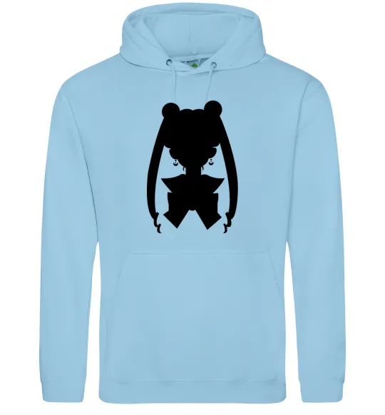 Чоловіча толстовка (худі) Sailor Moon shadow Блакитний фото