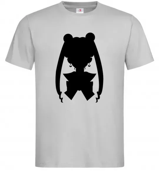 Мужская футболка Sailor Moon shadow Серый фото