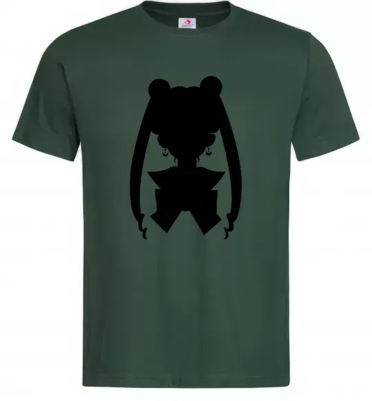 Мужская футболка Sailor Moon shadow Темно-зеленый фото