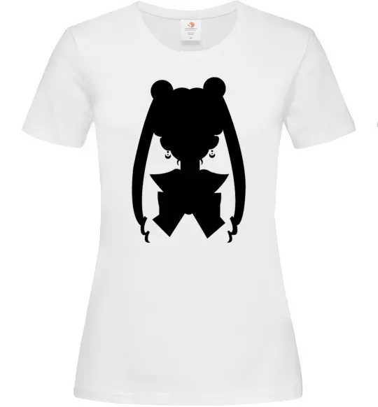 Женская футболка Sailor Moon shadow Белый фото