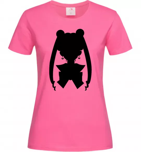 Женская футболка Sailor Moon shadow Ярко-розовый фото