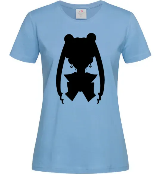 Женская футболка Sailor Moon shadow Голубой фото