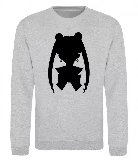 Світшот Sailor Moon shadow Сірий меланж фото