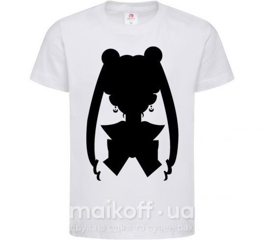 Дитяча футболка Sailor Moon shadow Білий фото