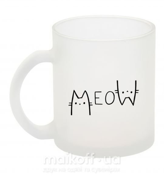 Чашка скляна Meow Фроузен фото