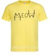 Чоловіча футболка Meow Лимонний фото