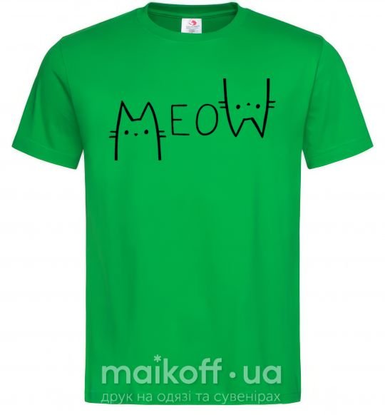 Чоловіча футболка Meow Зелений фото