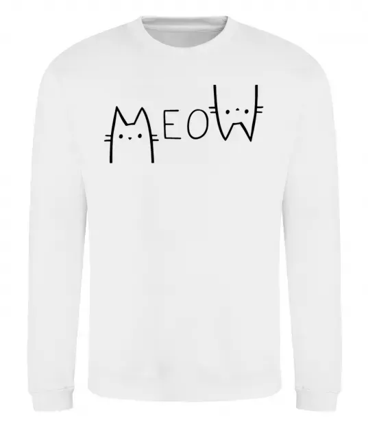 Світшот Meow Білий фото