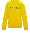 Детский Свитшот Meow Солнечно желтый фото