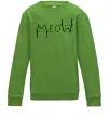 Детский Свитшот Meow Лаймовый фото