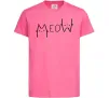 Детская футболка Meow Ярко-розовый Детская футболка Meow Ярко-розовый фото