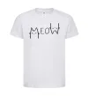 Детская футболка Meow Белый фото