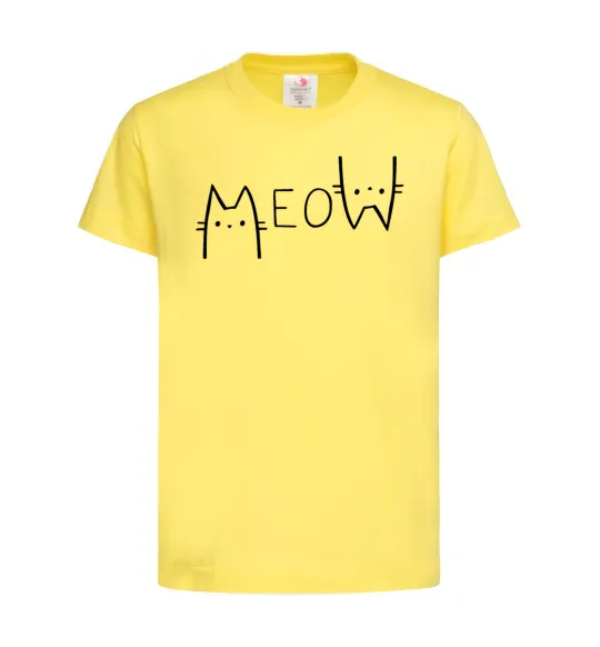 Детская футболка Meow Лимонный фото