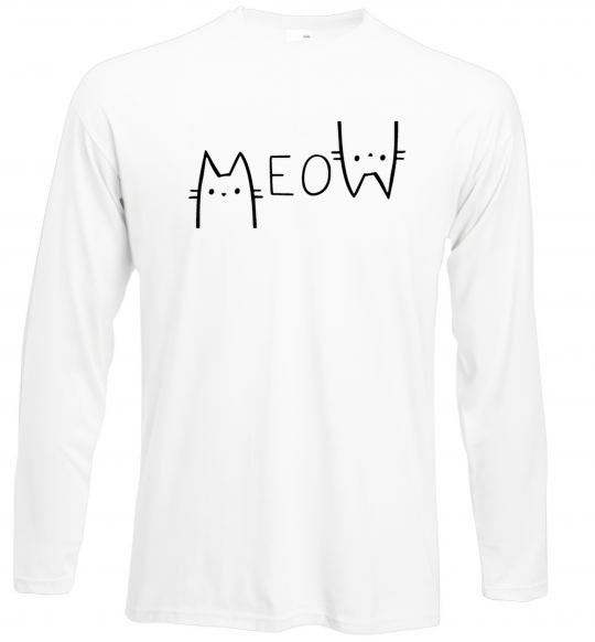 Реглан Meow Білий фото