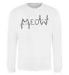 Свитшот Meow Белый фото