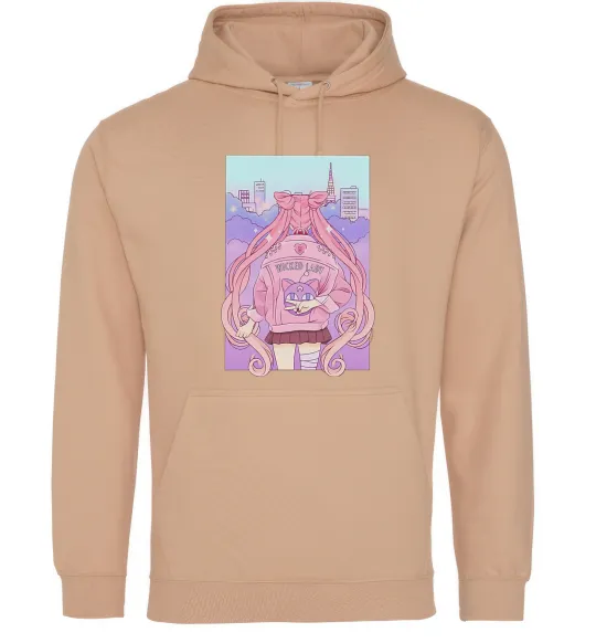 Жіноча толстовка (худі) Wicked lady Пісочний фото