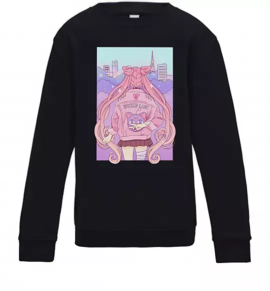 Дитячий світшот Wicked lady Чорний фото