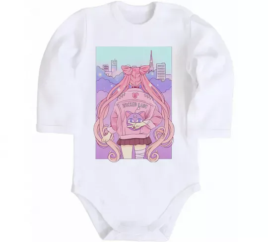 Дитячий бодік Wicked lady Білий фото