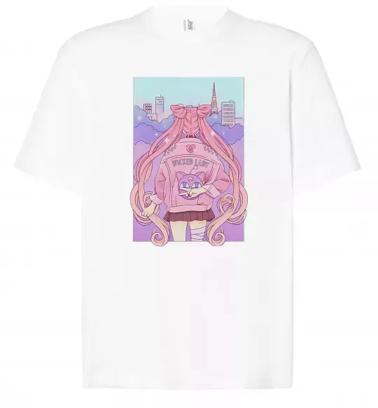 Футболка Оверсайз Wicked lady Білий фото