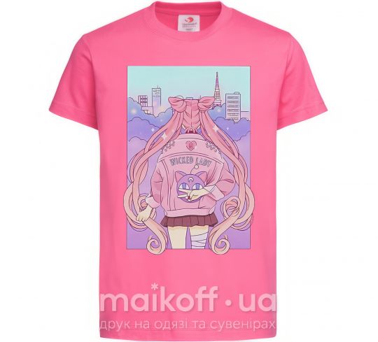 Детская футболка Wicked lady Ярко-розовый фото