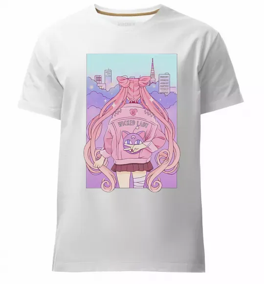 Чоловіча преміум футболка Wicked lady Білий фото