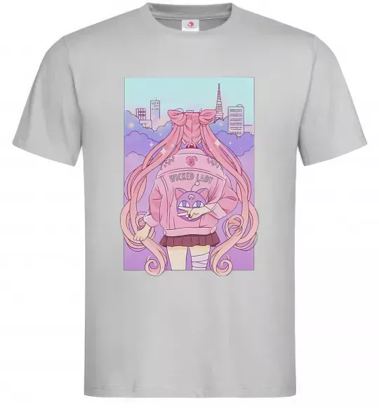 Мужская футболка Wicked lady Серый фото