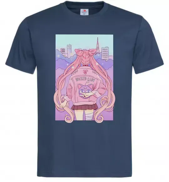 Мужская футболка Wicked lady Темно-синий фото