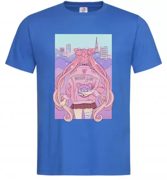 Мужская футболка Wicked lady Ярко-синий фото