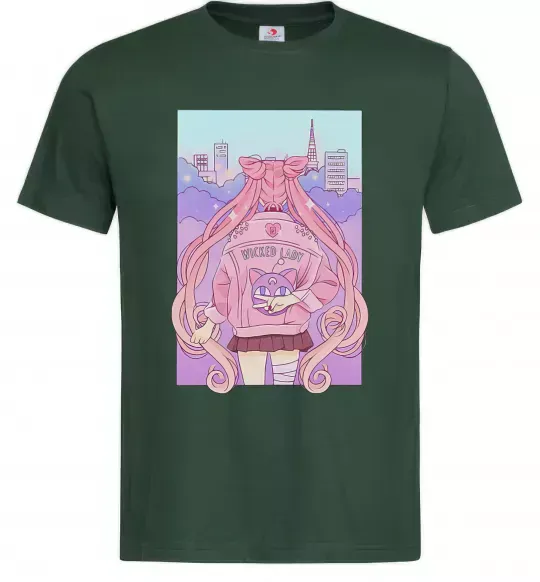 Мужская футболка Wicked lady Темно-зеленый фото