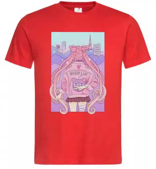 Мужская футболка Wicked lady Красный фото