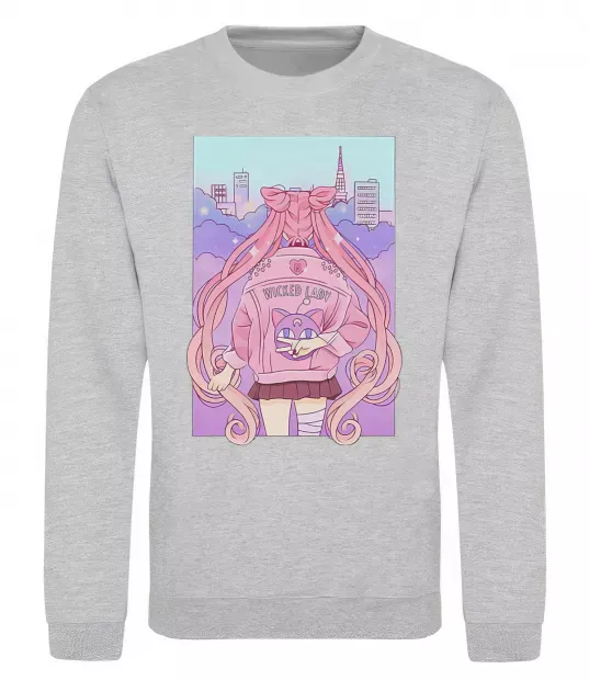 Світшот Wicked lady Сірий меланж фото