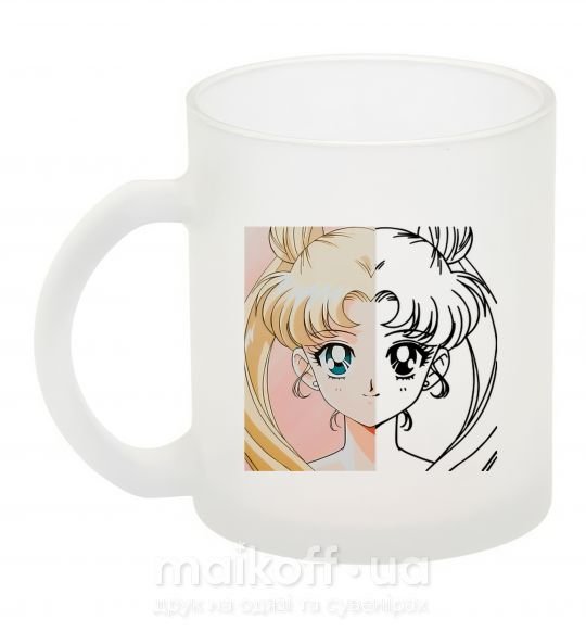 Чашка стеклянная Sailor Moon половинки Фроузен фото