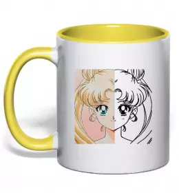 Чашка с цветной ручкой