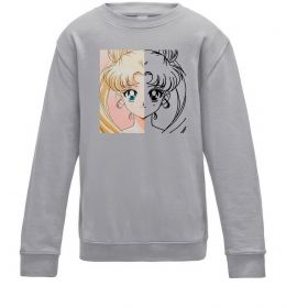 Детский Свитшот Sailor Moon половинки