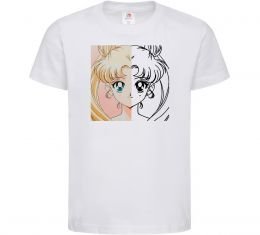 Детская футболка Sailor Moon половинки