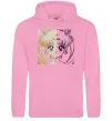 Женская толстовка (худи) Sailor Moon половинки Розовый фото