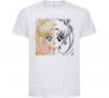 Детская футболка Sailor Moon половинки Белый фото